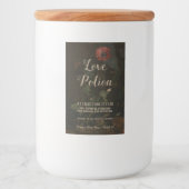 Gepersonaliseerde Apothecary Jar Love Potion Voedselcontainer Etiket (Voorkant)