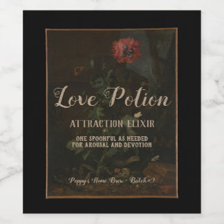 Gepersonaliseerde  Apothecary Jar Love Potion Wijn Etiket