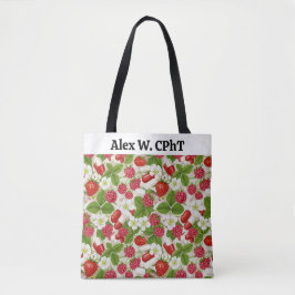 Gepersonaliseerde apotheek Canvas tas Berry Red