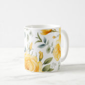 Gepersonaliseerde apotheek Mok Yellow Roses (Voorkant rechts)