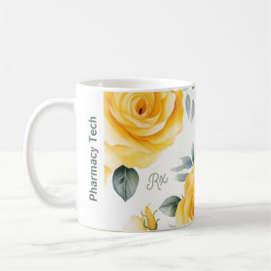 Gepersonaliseerde apotheek Mok Yellow Roses