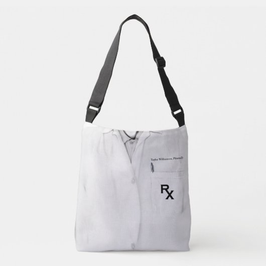 Gepersonaliseerde apotheker Gift Crossbody Tas (Voorkant)