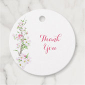 Gepersonaliseerde Apple Blossom Bride Bruid Dank u Bedankjes Labels (Voorkant)