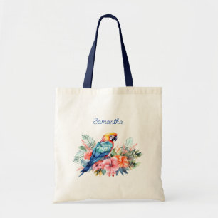 Gepersonaliseerde Ara Papegaai Tote Bag