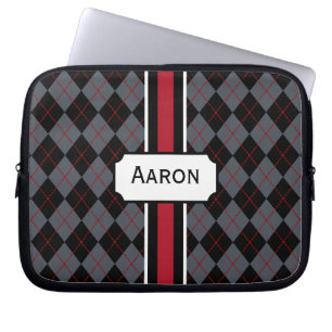 Gepersonaliseerde Argyle-laptoptas Laptop Sleeve