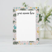 Gepersonaliseerde Armadillo-briefkaarten Bedankkaart (Staand voorkant)