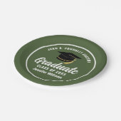 Gepersonaliseerde Army Green Graduation Party Papieren Bordje (Gekanteld)