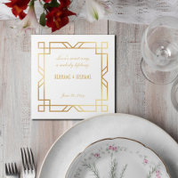 Gepersonaliseerde Art Deco Classic Goud Lijst Quot