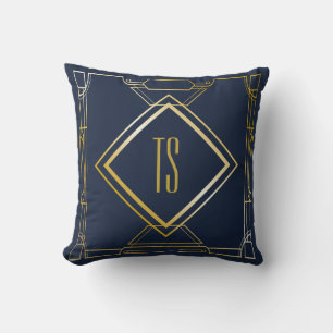 Gepersonaliseerde Art Deco-kussen / Pillow Kussen