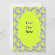 Gepersonaliseerde Art Nouveau Weave Patroon Uitnod