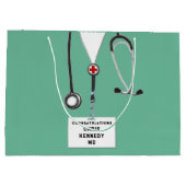 Gepersonaliseerde Arts Medische School Groot Cadeauzakje (Achterkant)