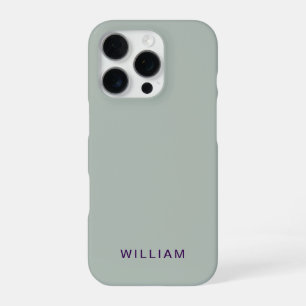 Gepersonaliseerde Ash Kleur iPhone Case met Custom 16 Pro Hoesje