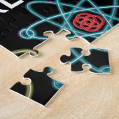Gepersonaliseerde Atoomstructuur Patroonwetenschap Legpuzzel (Zijkant)