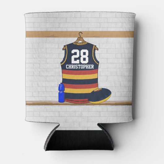 Gepersonaliseerde Aussie Rules Football Jersey BRY Blikjeskoeler (Voorkant)