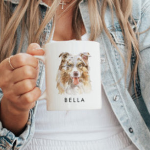 Gepersonaliseerde Australian Shepard Hondenliefheb Koffiemok