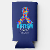 Gepersonaliseerde Autisme Papa Blauw (Achterkant)
