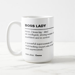 Gepersonaliseerde baas dame mok - Cadeaus voor baa