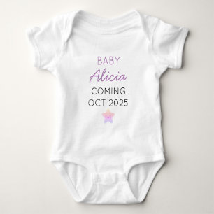 GEPERSONALISEERDE BABY AANKONDIGING ROMPER
