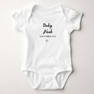 Gepersonaliseerde Baby Bodysuit Aangepaste Naam en