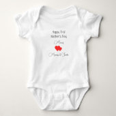 Gepersonaliseerde Baby Bodysuit – Mijn eerste Moed (Voorkant)