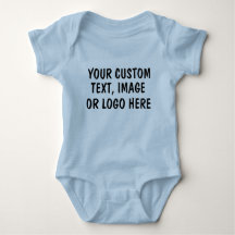 Gepersonaliseerde Baby Boy Bodysuit - Custom Blue 