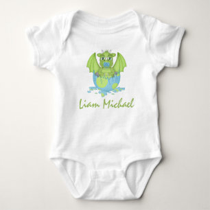 Gepersonaliseerde Baby Dragon Jersey Bodysuit