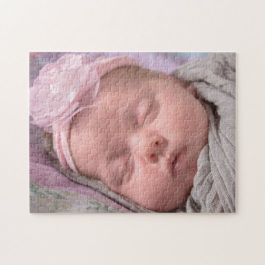 Gepersonaliseerde Baby Fotopuzzle Legpuzzel (Horizontaal)