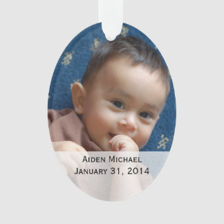 Gepersonaliseerde Baby Foto's Ornament
