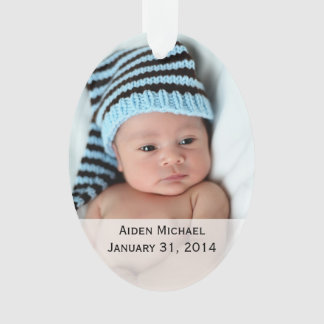 Gepersonaliseerde Baby Foto's Ornament