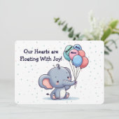 Gepersonaliseerde Baby Gefeliciteerd Kaart (Staand voorkant)