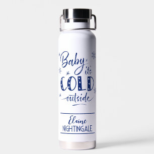 Gepersonaliseerde Baby, het is koud buiten de mari Waterfles