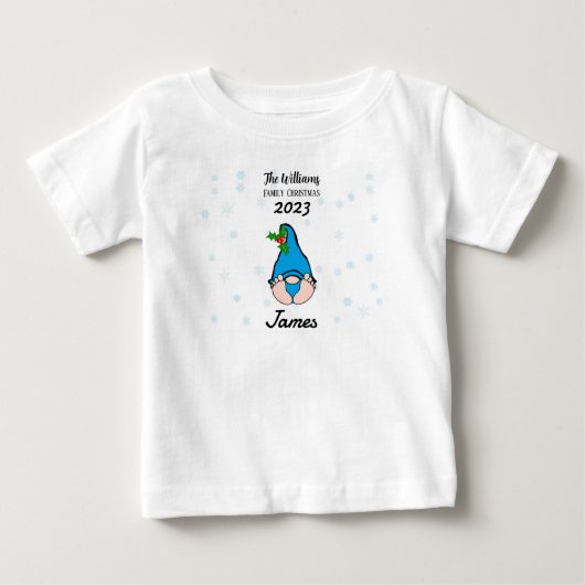 Gepersonaliseerde Baby Jongen Gnome (Voorkant)
