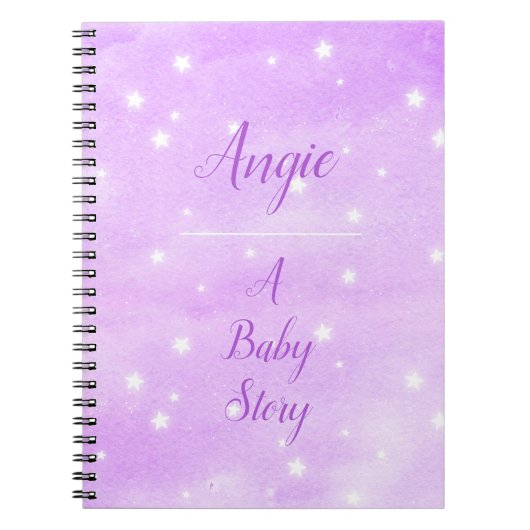 Gepersonaliseerde Baby Journal Notitieboek (Voorkant)