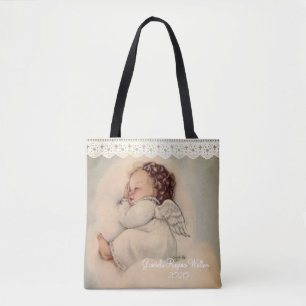 Gepersonaliseerde Baby Meisje Beschermer Angel Geb Draagtas