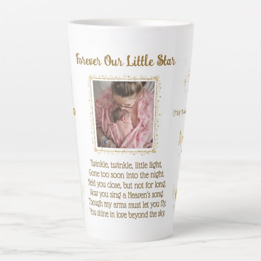 Gepersonaliseerde Baby Memorial Keepsake Mok (Voorkant)
