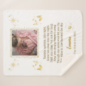 Gepersonaliseerde Baby Memorial Sherpa Blanket Sherpa Deken (Voorkant (horizontaal))