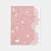 Gepersonaliseerde Baby mijlpaal Fleece Deken (Voorkant)