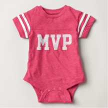 Gepersonaliseerde Baby MVP Football Jersey Bodysui