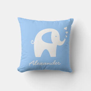 Gepersonaliseerde baby olifant gooit kussens   Bla