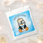 Gepersonaliseerde Baby Penguin Favors Bedankzakje (Geknipt)