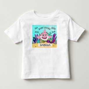 Gepersonaliseerde Baby Shark Baby's Kinder Shirts