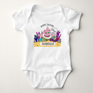 Gepersonaliseerde Baby Shark Baby's Romper