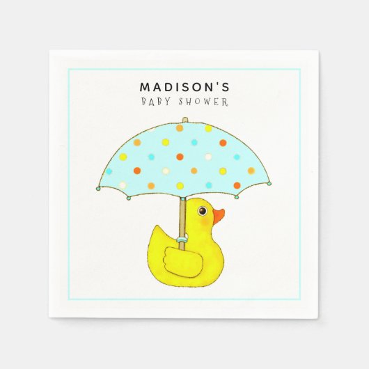 Gepersonaliseerde Baby showers servetten (Voorkant)