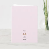 Gepersonaliseerde Baby Twins Gefeliciteerd, Beren Kaart (Achterkant)