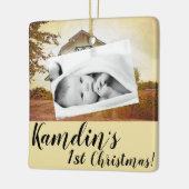 Gepersonaliseerde Baby XMAS Ornament Sunset Barn C (Links)