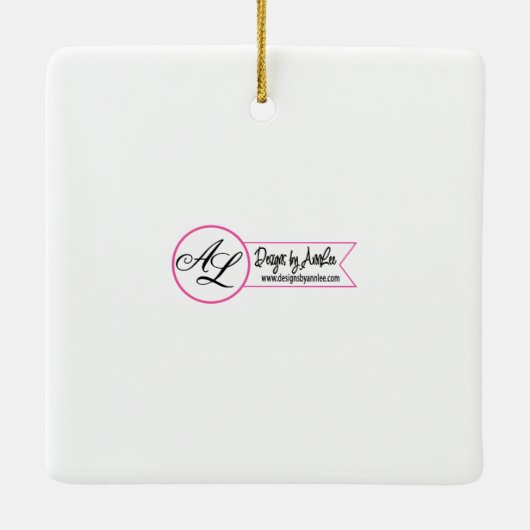 Gepersonaliseerde Baby XMAS Ornament Wit Wassen Ho (Achterkant)