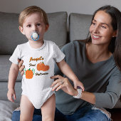 Gepersonaliseerde Baby's eerste Halloween-pompoen Romper
