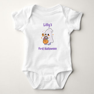 Gepersonaliseerde Baby's eerste Halloween - Schatt Romper