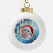 Gepersonaliseerde Baby's eerste kerst Ornament (Voorkant)