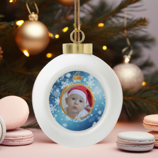 Gepersonaliseerde Baby's eerste kerst Ornament